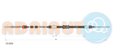 330226 ADRIAUTO Тросик, cтояночный тормоз