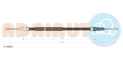 4102561 ADRIAUTO Тросик, cтояночный тормоз