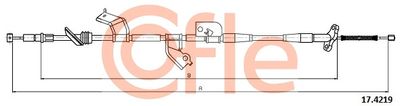 92174219 COFLE Тросик, cтояночный тормоз