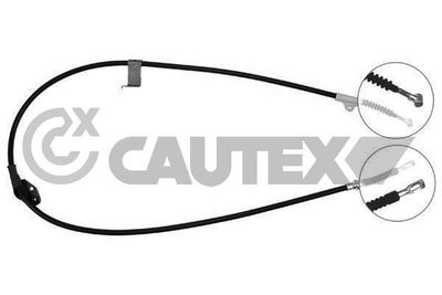 069098 CAUTEX Тросик, cтояночный тормоз