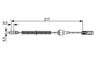 1987482461 BOSCH Тросик, cтояночный тормоз