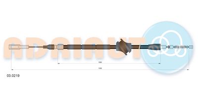 030219 ADRIAUTO Тросик, cтояночный тормоз