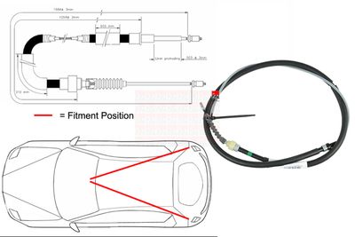 FBC0006 FAI AutoParts Тросик, cтояночный тормоз