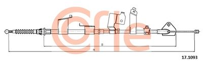 171093 COFLE Тросик, cтояночный тормоз