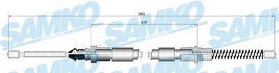 C0836B SAMKO Тросик, cтояночный тормоз