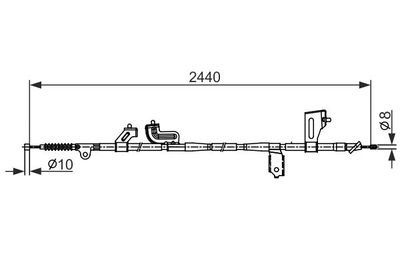 1987482425 BOSCH Тросик, cтояночный тормоз