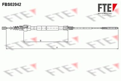 FBS02042 FTE Тросик, cтояночный тормоз