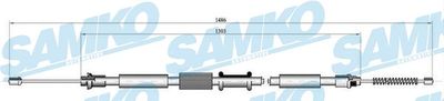 C0658B SAMKO Тросик, cтояночный тормоз