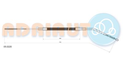 050225 ADRIAUTO Тросик, cтояночный тормоз