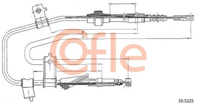 105225 COFLE Тросик, cтояночный тормоз