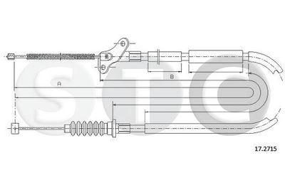 T482019 STC Тросик, cтояночный тормоз