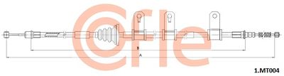 921MT004 COFLE Тросик, cтояночный тормоз