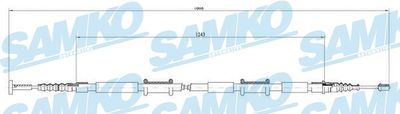 C0026B SAMKO Тросик, cтояночный тормоз