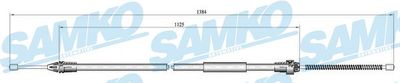 C0400B SAMKO Тросик, cтояночный тормоз