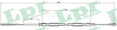 C0085B LPR Тросик, cтояночный тормоз