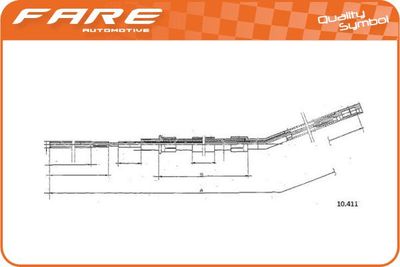 17761 FARE SA Тросик, cтояночный тормоз