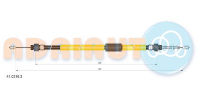 4102162 ADRIAUTO Тросик, cтояночный тормоз