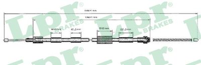 C0124B LPR Тросик, cтояночный тормоз