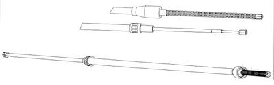 SK02106 CEF Тросик, cтояночный тормоз