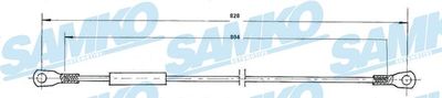 C0908B SAMKO Тросик, cтояночный тормоз