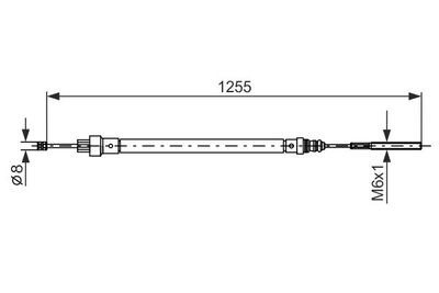 1987477525 BOSCH Тросик, cтояночный тормоз