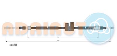 030241 ADRIAUTO Тросик, cтояночный тормоз