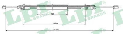 C0401B LPR Тросик, cтояночный тормоз