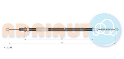 410293 ADRIAUTO Тросик, cтояночный тормоз