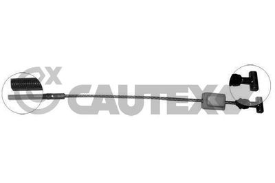 088000 CAUTEX Тросик, cтояночный тормоз