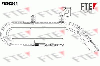 9250066 FTE Тросик, cтояночный тормоз