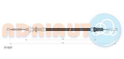 070237 ADRIAUTO Тросик, cтояночный тормоз