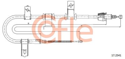 92172541 COFLE Тросик, cтояночный тормоз