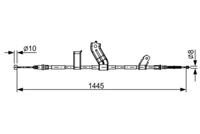 1987482523 BOSCH Тросик, cтояночный тормоз