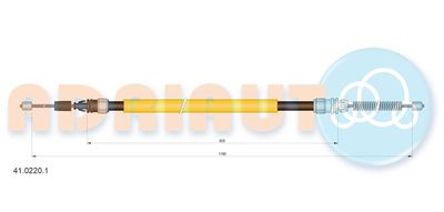 4102201 ADRIAUTO Тросик, cтояночный тормоз