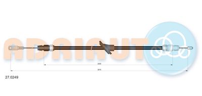 270249 ADRIAUTO Тросик, cтояночный тормоз