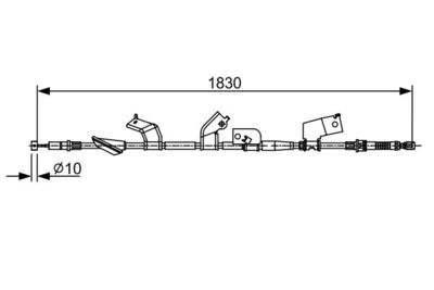 1987482577 BOSCH Тросик, cтояночный тормоз