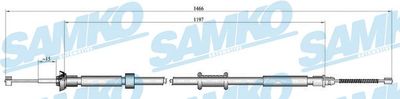 C1024B SAMKO Тросик, cтояночный тормоз