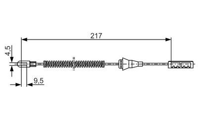 1987482251 BOSCH Тросик, cтояночный тормоз