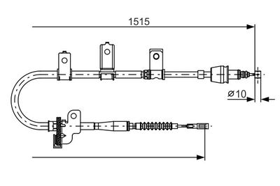 1987482097 BOSCH Тросик, cтояночный тормоз