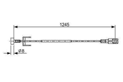 1987482633 BOSCH Тросик, cтояночный тормоз