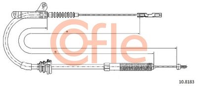 108183 COFLE Тросик, cтояночный тормоз