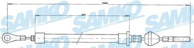 C1530B SAMKO Тросик, cтояночный тормоз