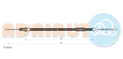 410214 ADRIAUTO Тросик, cтояночный тормоз