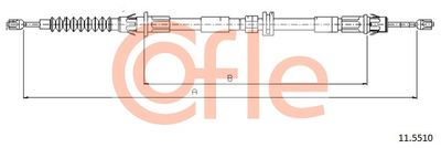 115510 COFLE Тросик, cтояночный тормоз