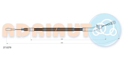 270279 ADRIAUTO Тросик, cтояночный тормоз