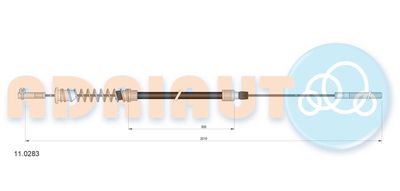 110283 ADRIAUTO Тросик, cтояночный тормоз