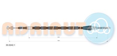 3302421 ADRIAUTO Тросик, cтояночный тормоз