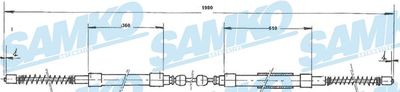 C1494B SAMKO Тросик, cтояночный тормоз