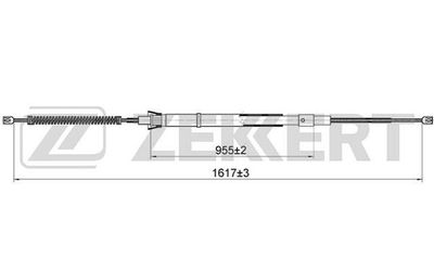 BZ1043 ZEKKERT Тросик, cтояночный тормоз