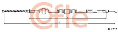 172037 COFLE Тросик, cтояночный тормоз